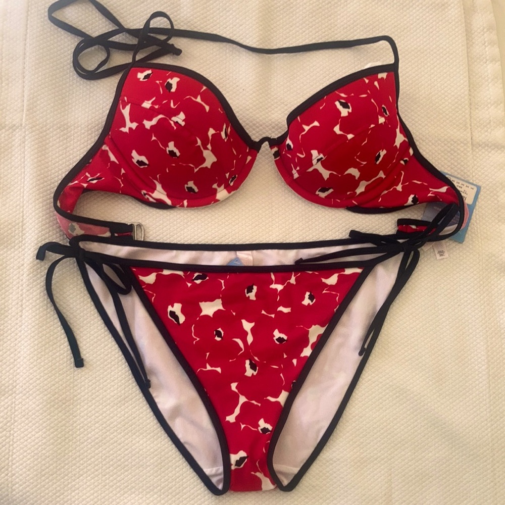 New Miracle Bra 36C/L Bikini Red, Black, White